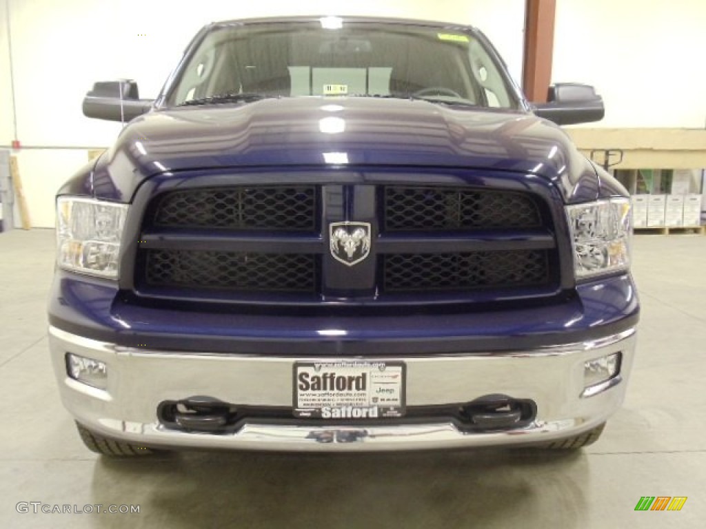 2012 Ram 1500 Outdoorsman Quad Cab 4x4 - True Blue Pearl / Dark Slate Gray/Medium Graystone photo #8