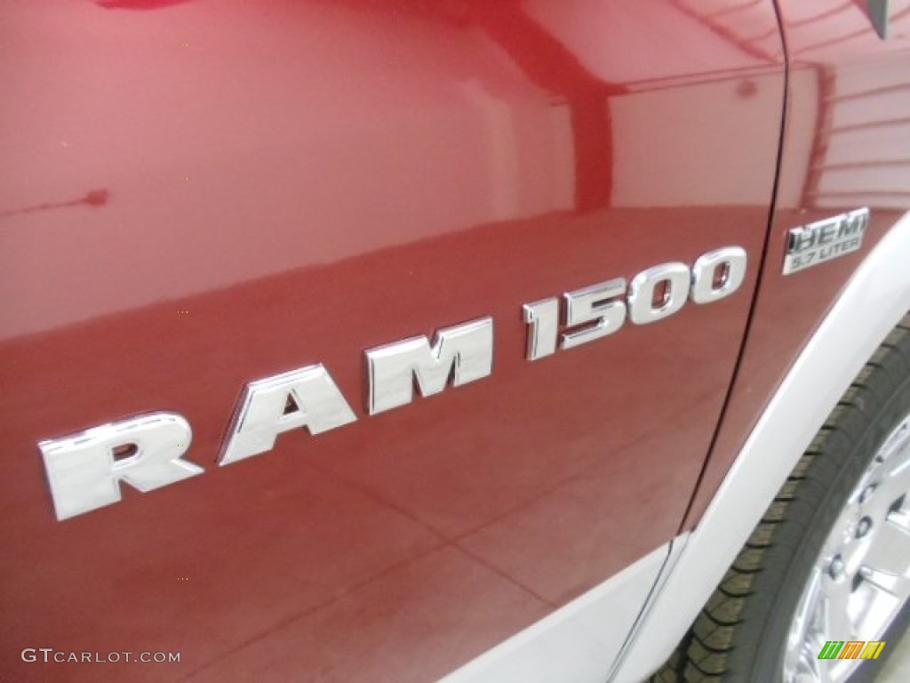 2012 Ram 1500 Laramie Longhorn Crew Cab 4x4 - Deep Cherry Red Crystal Pearl / Light Pebble Beige/Bark Brown photo #30