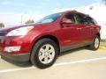 2009 Red Jewel Tintcoat Chevrolet Traverse LT  photo #3