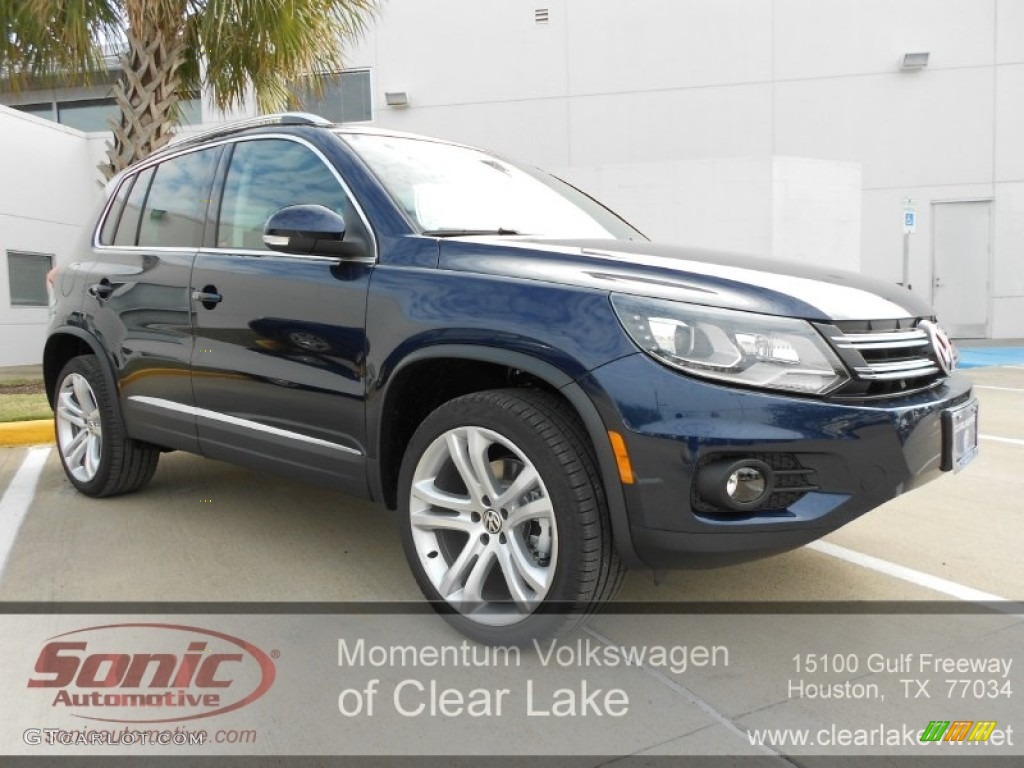 2012 Tiguan SEL - Night Blue Metallic / Black photo #1