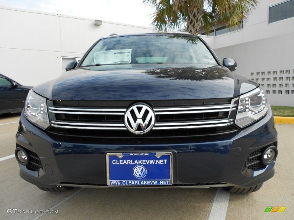 2012 Tiguan SEL - Night Blue Metallic / Black photo #2