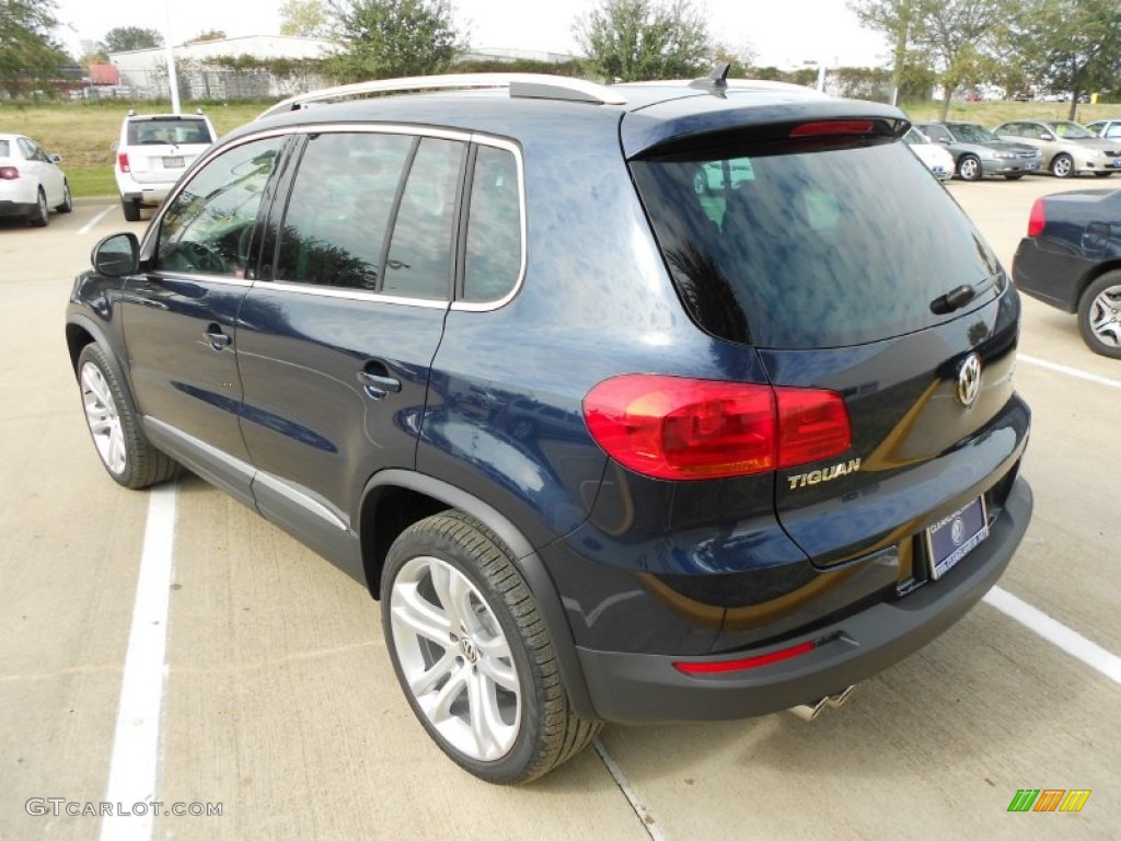 2012 Tiguan SEL - Night Blue Metallic / Black photo #5