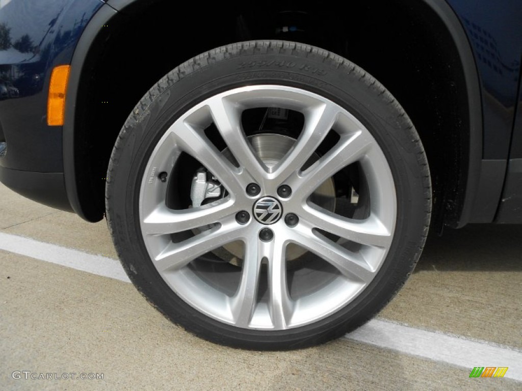 2012 Tiguan SEL - Night Blue Metallic / Black photo #9