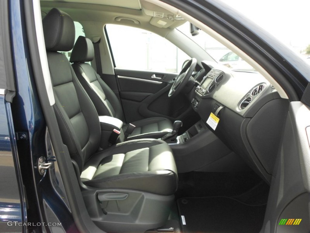 2012 Tiguan SEL - Night Blue Metallic / Black photo #13