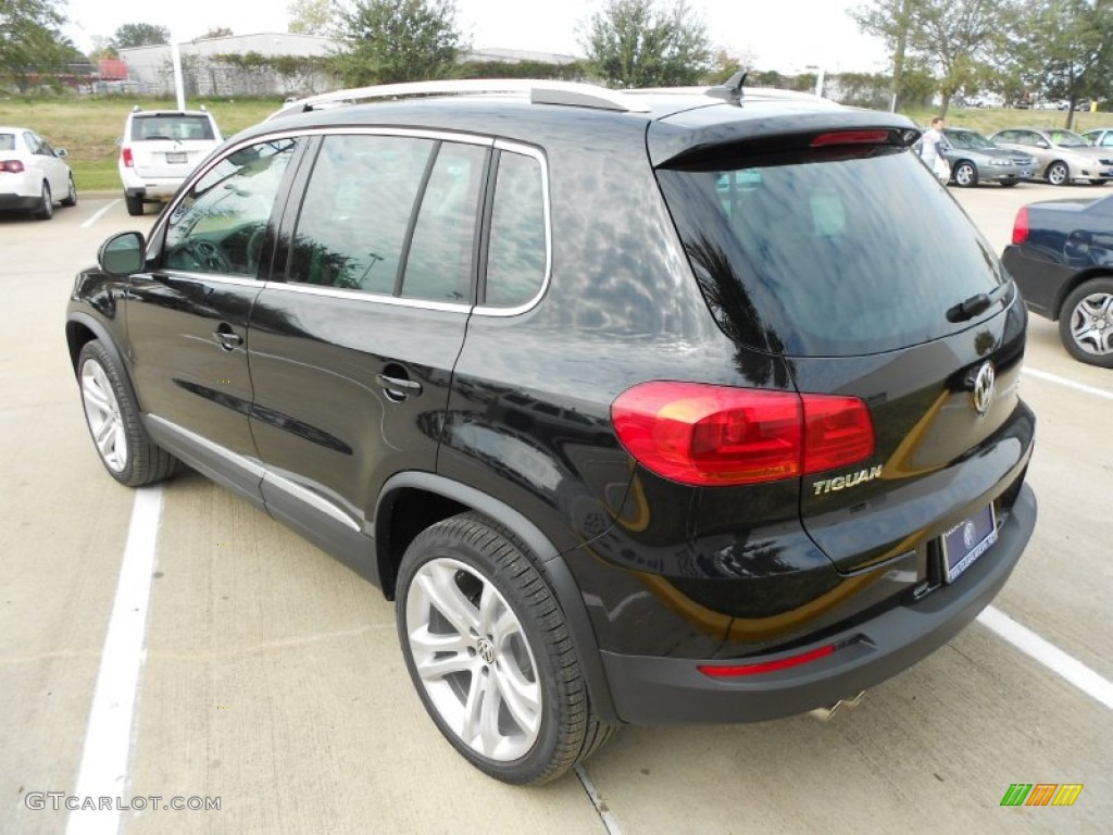 2012 Tiguan SEL - Deep Black Metallic / Beige photo #5