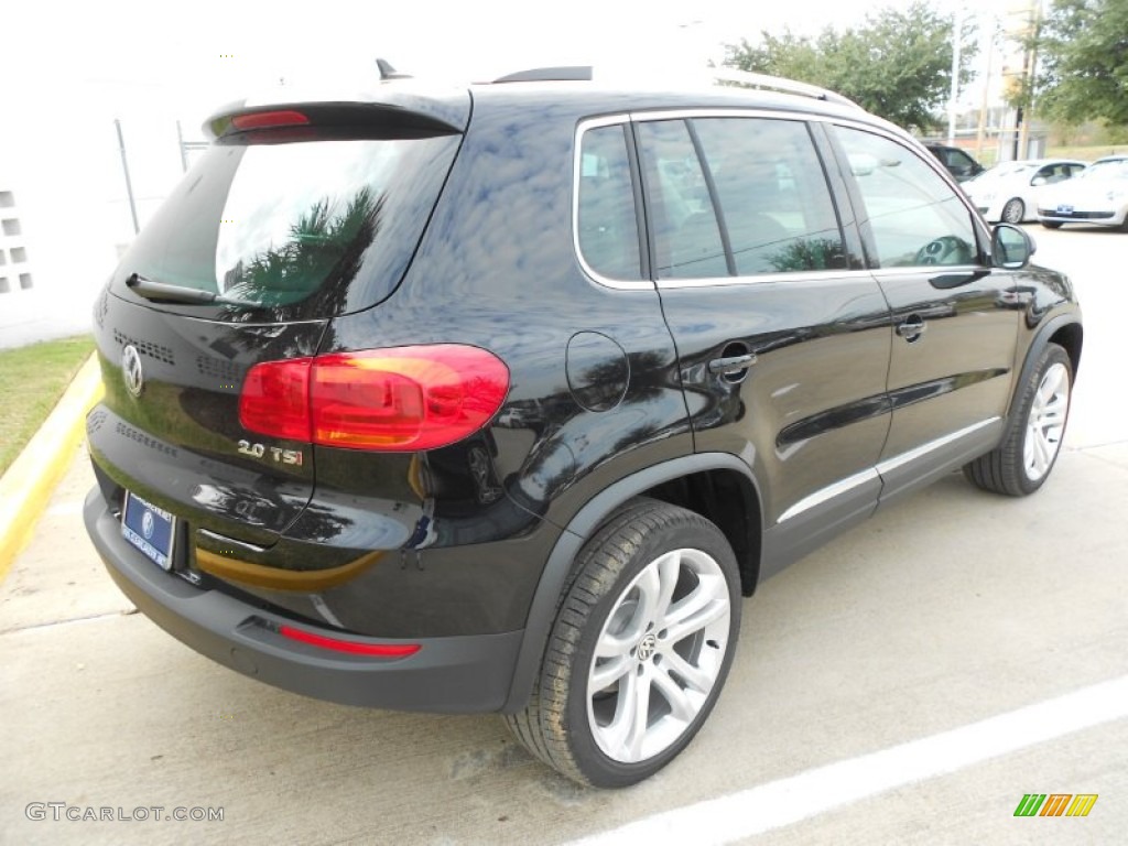 2012 Tiguan SEL - Deep Black Metallic / Beige photo #7