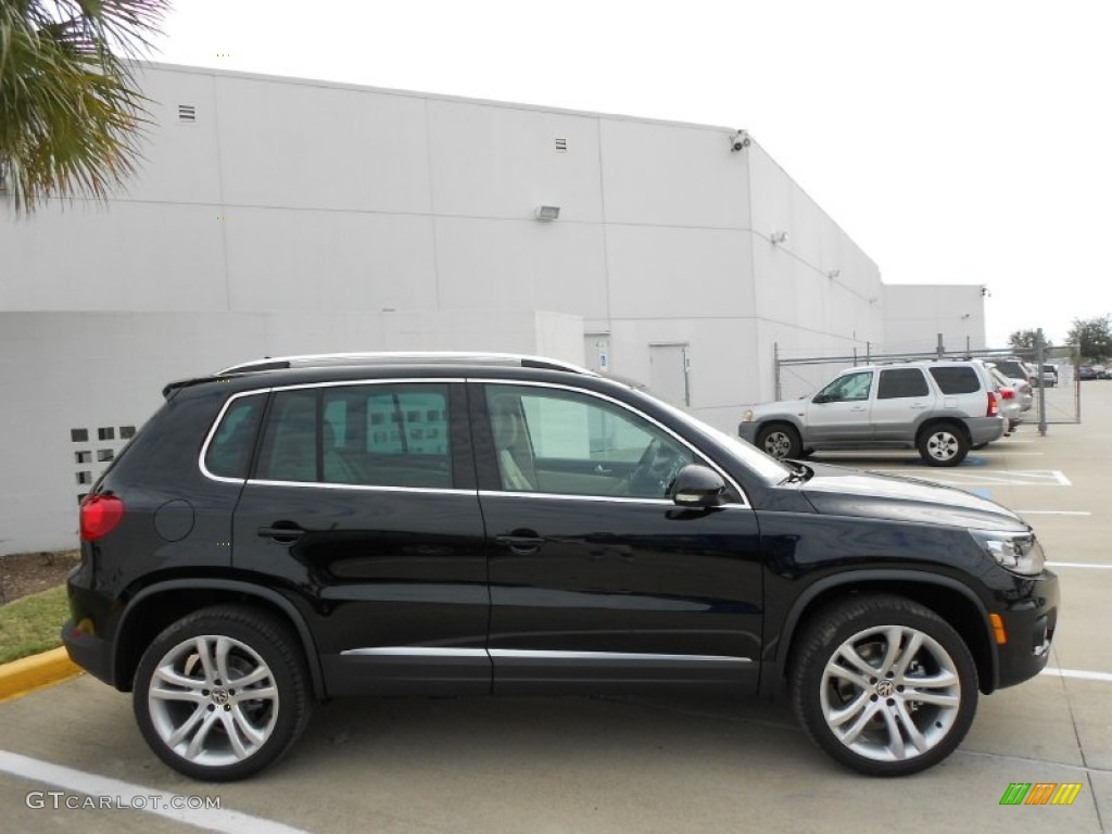 2012 Tiguan SEL - Deep Black Metallic / Beige photo #8