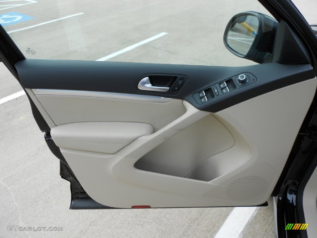 2012 Tiguan SEL - Deep Black Metallic / Beige photo #10