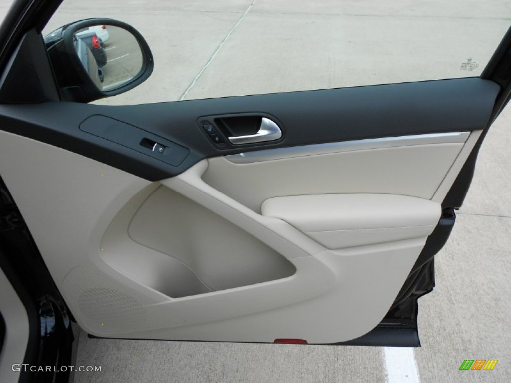 2012 Tiguan SEL - Deep Black Metallic / Beige photo #12