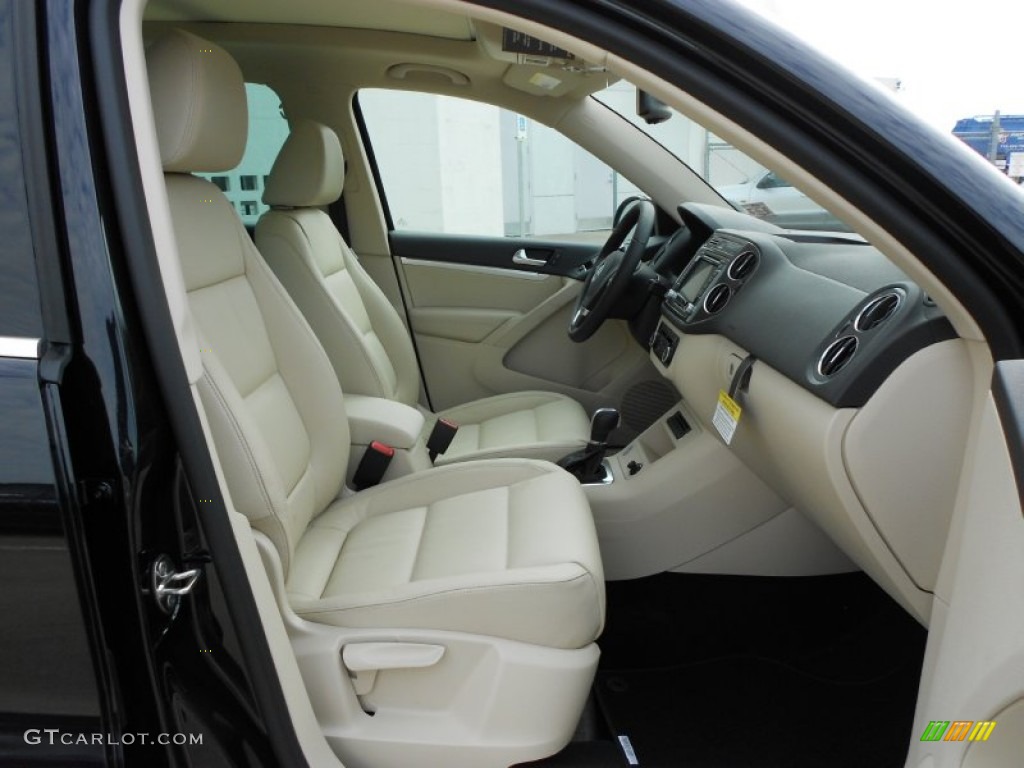 2012 Tiguan SEL - Deep Black Metallic / Beige photo #13