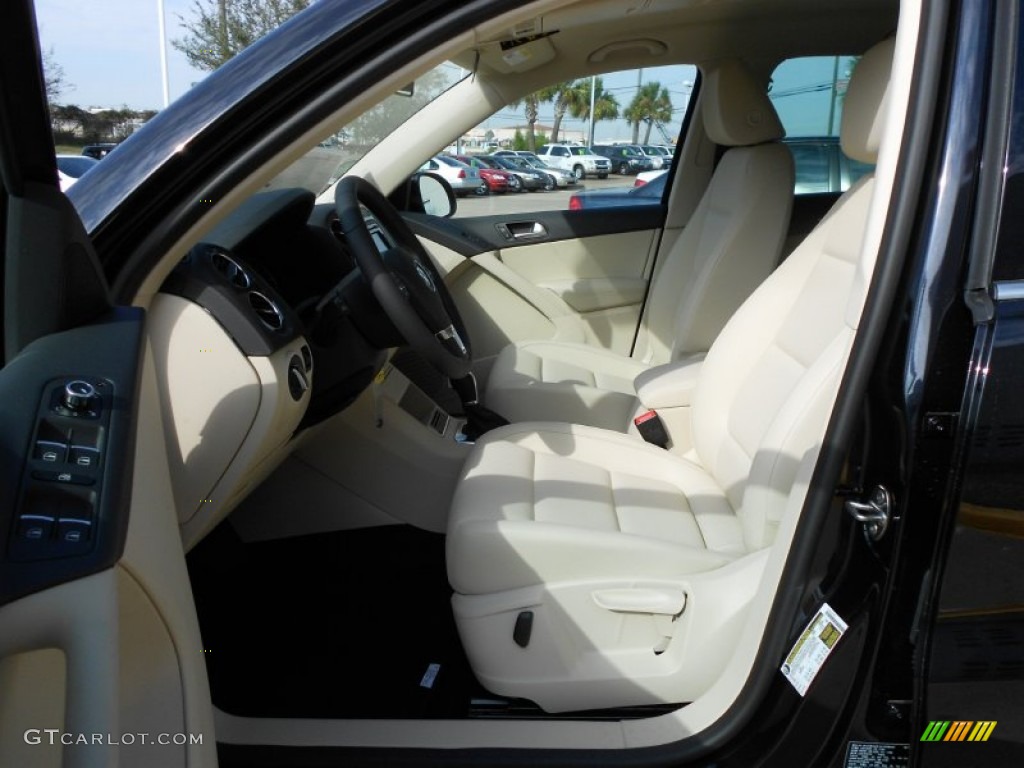 2012 Tiguan SE - Deep Black Metallic / Beige photo #11