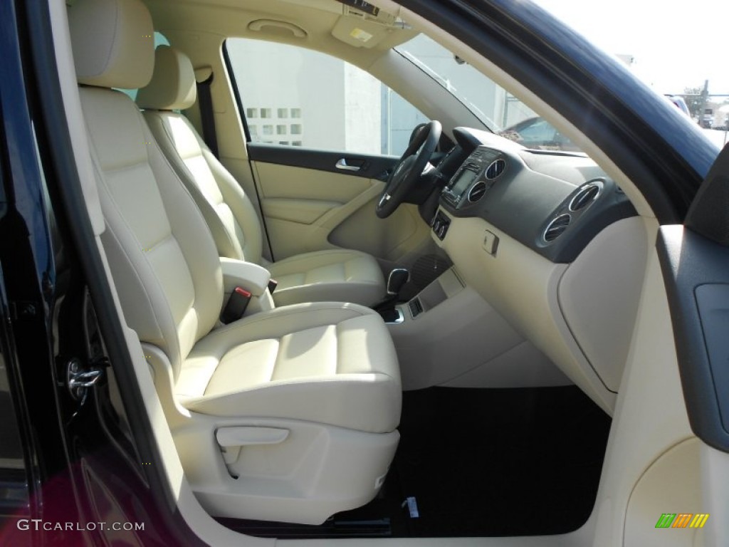 2012 Tiguan SE - Deep Black Metallic / Beige photo #13