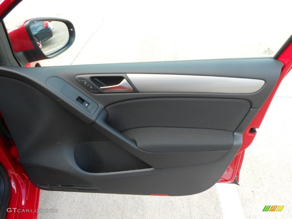 2012 Volkswagen Golf 4 Door Titan Black Door Panel Photo #57836432