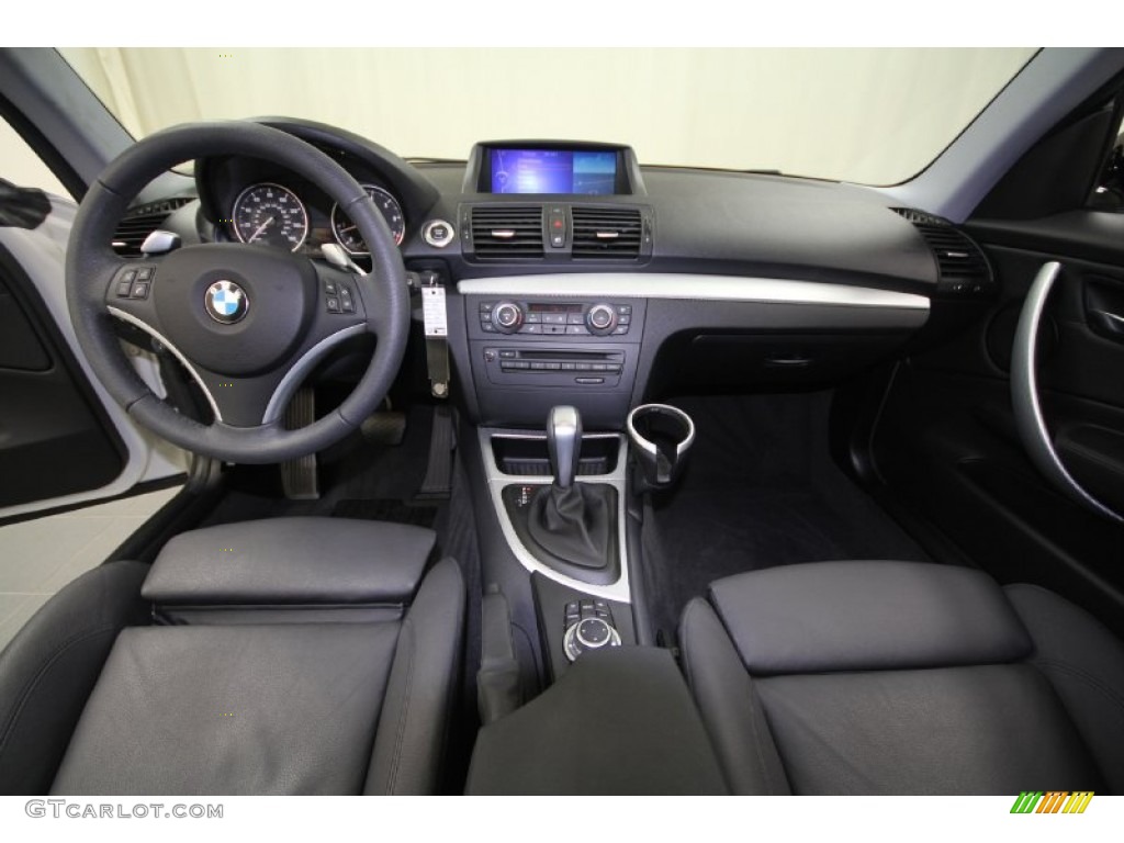 2010 BMW 1 Series 128i Coupe Black Dashboard Photo #57837518