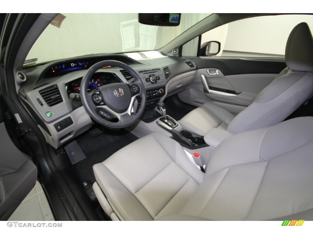 Gray Interior 2012 Honda Civic EX-L Coupe Photo #57837749