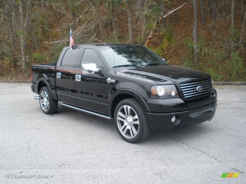 Black 2007 Ford F150 Harley-Davidson SuperCrew Exterior Photo #57839769