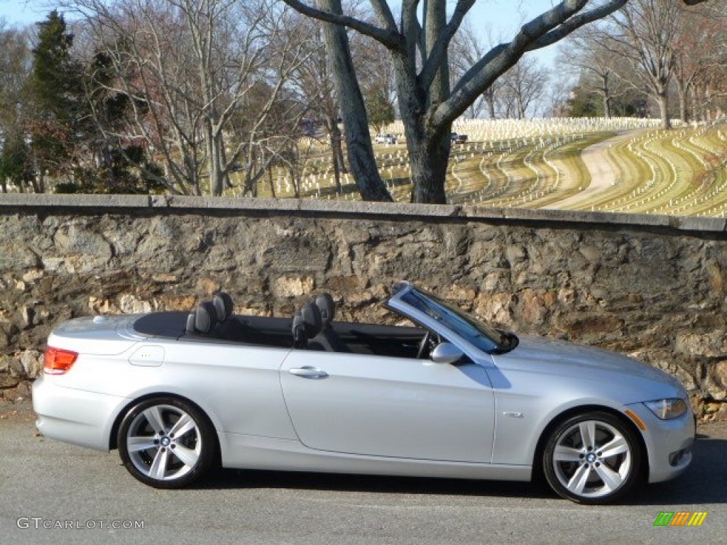2009 3 Series 335i Convertible - Titanium Silver Metallic / Black photo #16