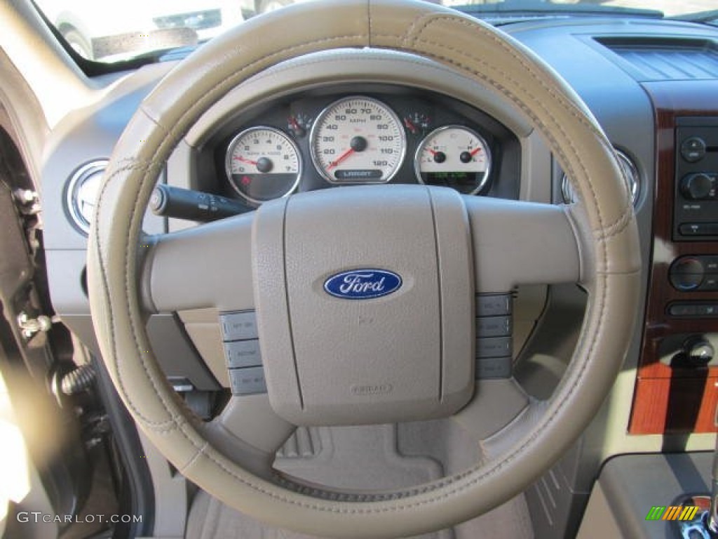 2005 F150 XLT SuperCab 4x4 - Dark Stone Metallic / Tan photo #8