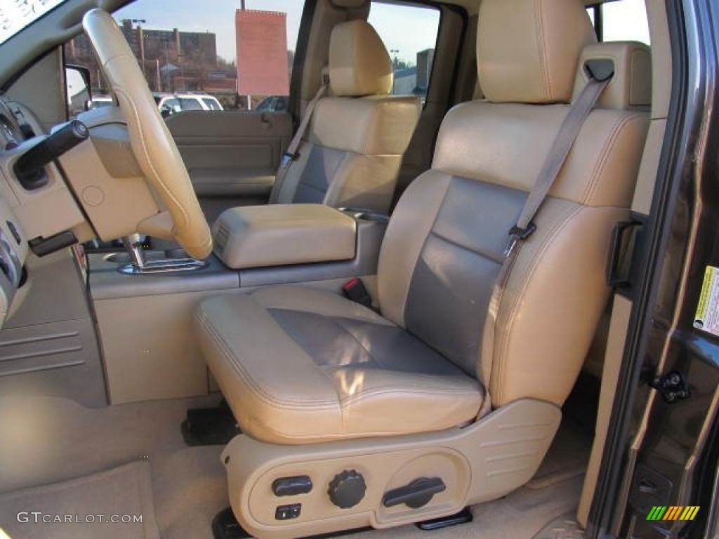 2005 F150 XLT SuperCab 4x4 - Dark Stone Metallic / Tan photo #12
