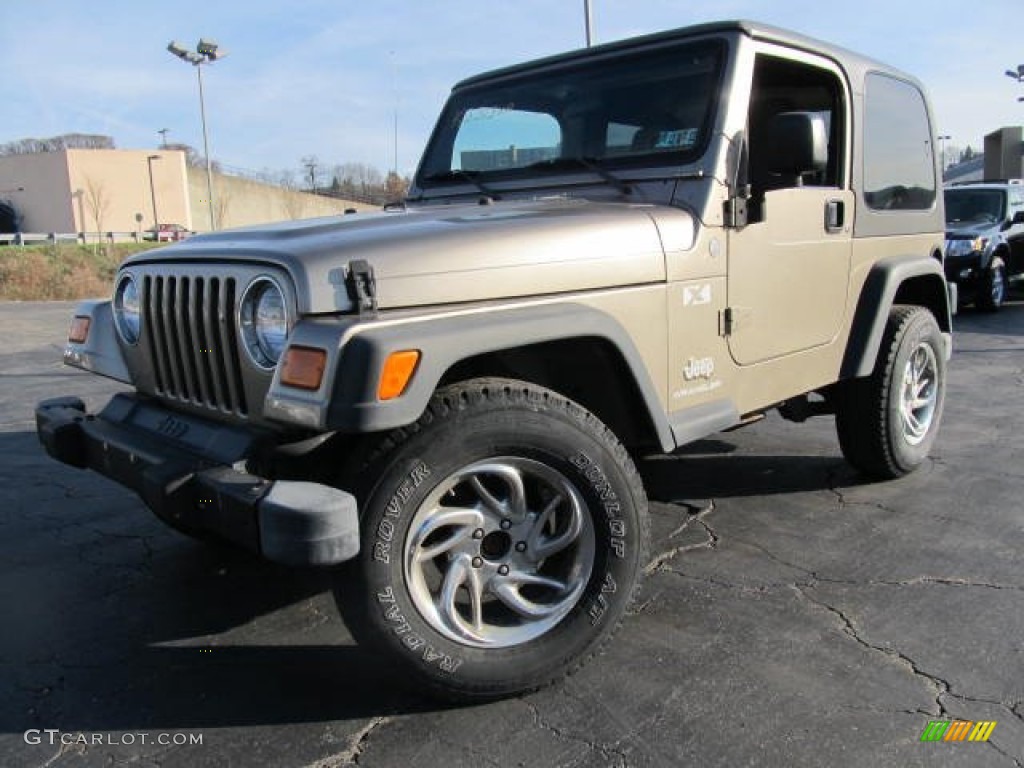 2004 Wrangler X 4x4 - Light Khaki Metallic / Khaki photo #1