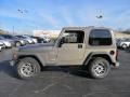 2004 Light Khaki Metallic Jeep Wrangler X 4x4  photo #2