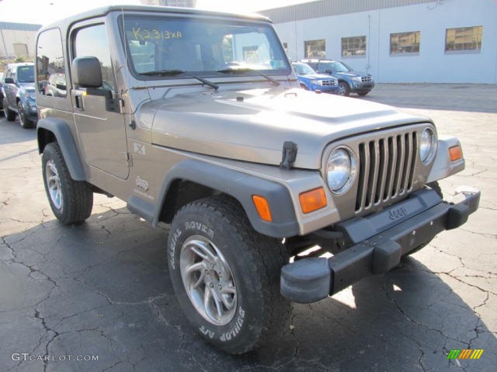 2004 Wrangler X 4x4 - Light Khaki Metallic / Khaki photo #4