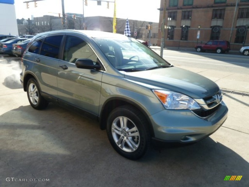 2011 CR-V EX 4WD - Opal Sage Metallic / Ivory photo #6