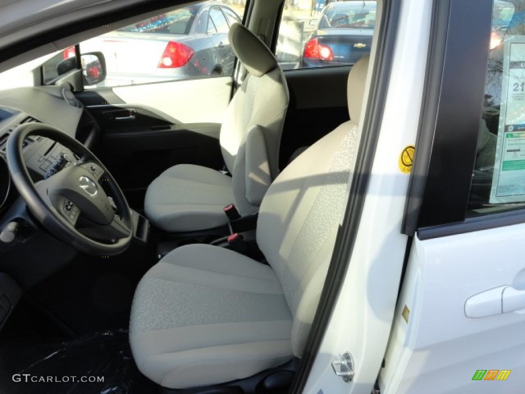 2012 MAZDA5 Sport - Crystal White Pearl Mica / Sand photo #9