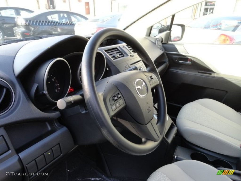 2012 MAZDA5 Sport - Crystal White Pearl Mica / Sand photo #14