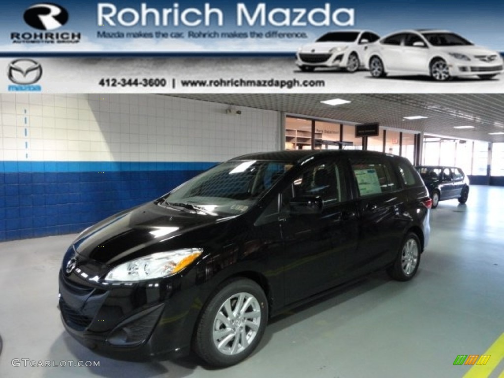 2012 MAZDA5 Sport - Brilliant Black / Black photo #1
