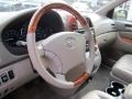 2009 Toyota Sienna Taupe Interior Steering Wheel Photo