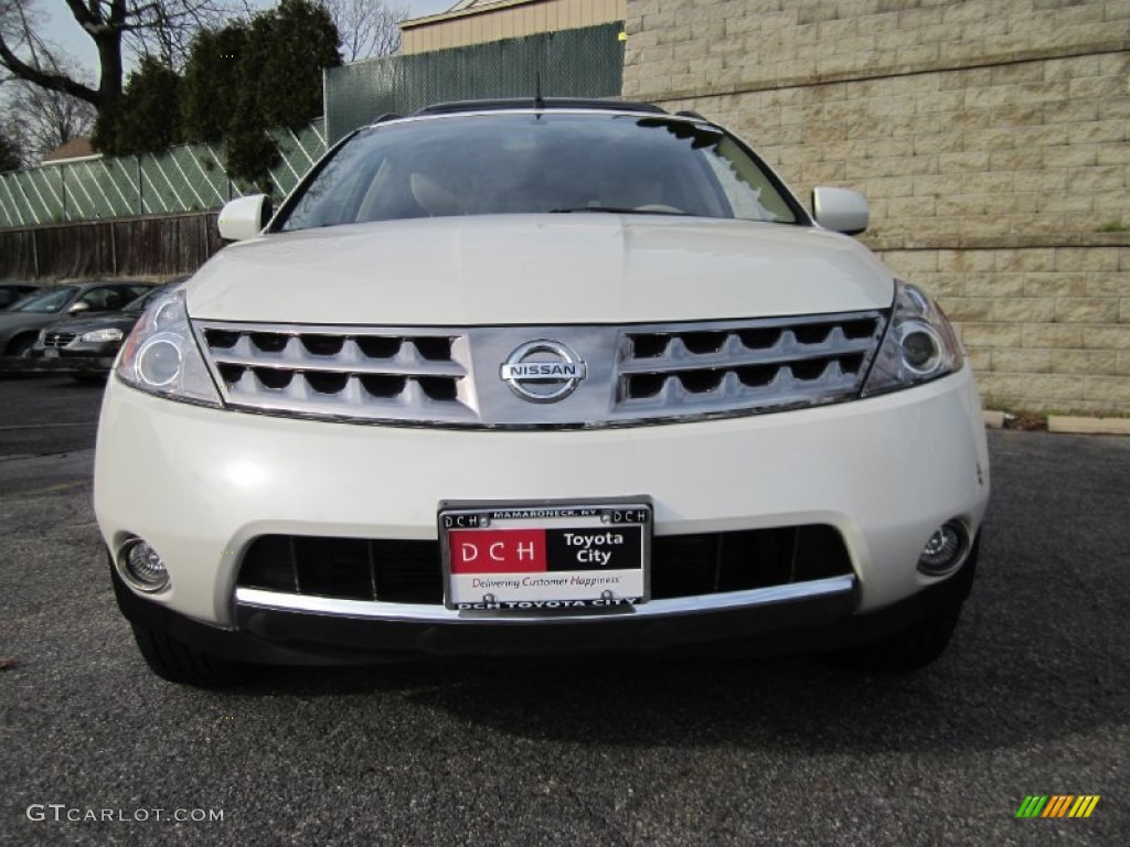 2007 Murano SL AWD - Glacier Pearl White / Cafe Latte photo #3