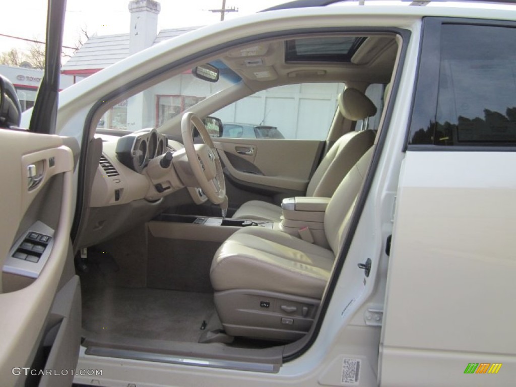 2007 Murano SL AWD - Glacier Pearl White / Cafe Latte photo #20