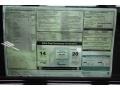 2012 BMW M3 Coupe Window Sticker