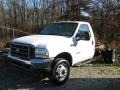 Oxford White 2004 Ford F550 Super Duty XL Regular Cab 4x4 Chassis