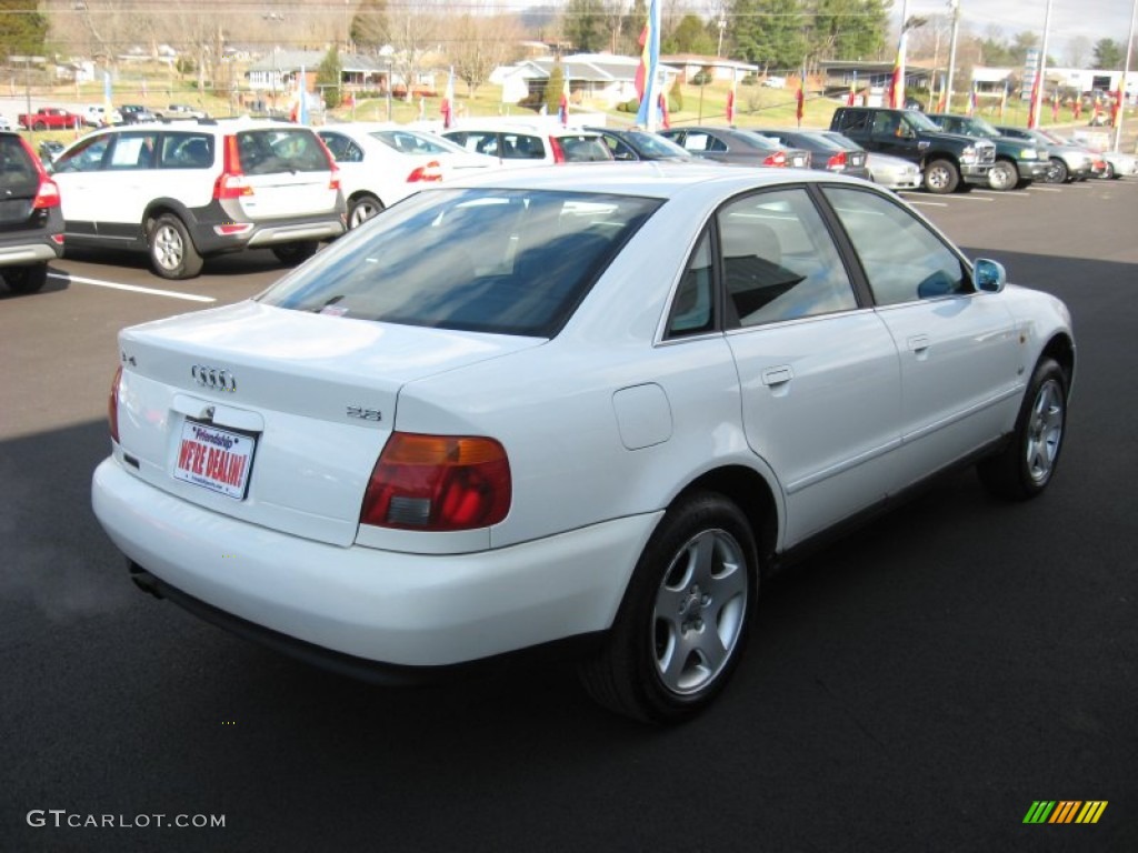 1998 A4 2.8 Sedan - Casablanca White / Onyx Black photo #6