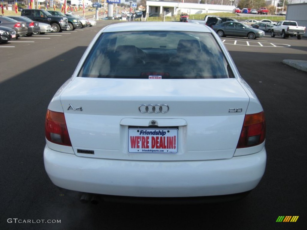 1998 A4 2.8 Sedan - Casablanca White / Onyx Black photo #7