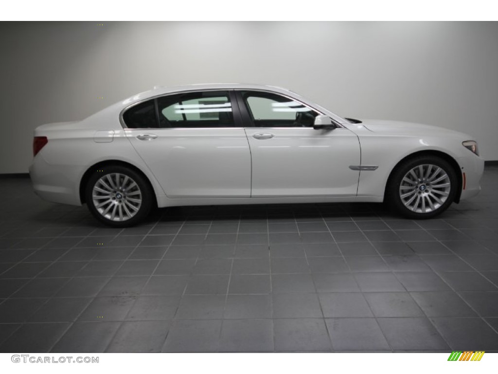 2012 7 Series 750Li Sedan - Mineral White Metallic / Black photo #3