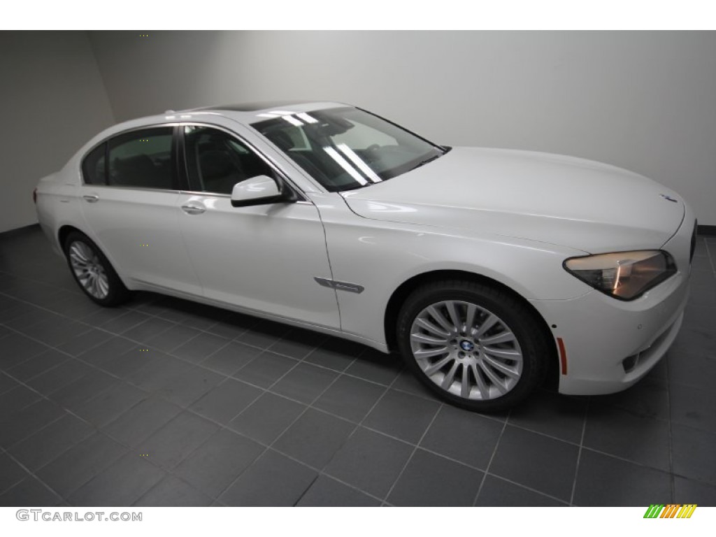 2012 7 Series 750Li Sedan - Mineral White Metallic / Black photo #4