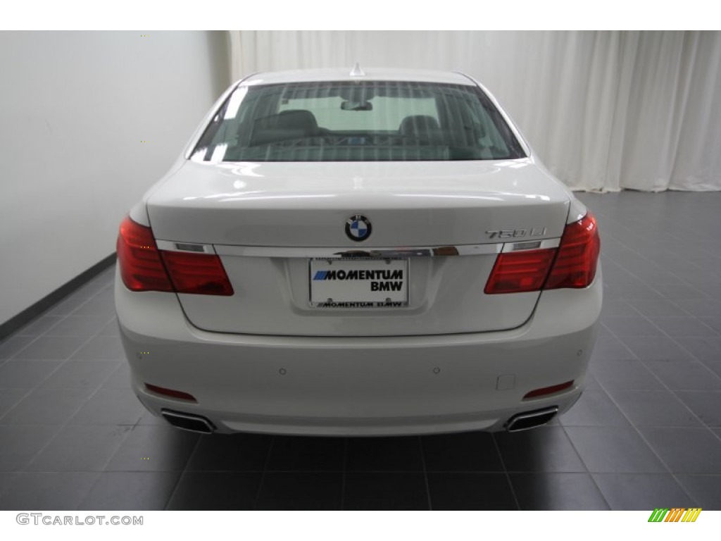 2012 7 Series 750Li Sedan - Mineral White Metallic / Black photo #7