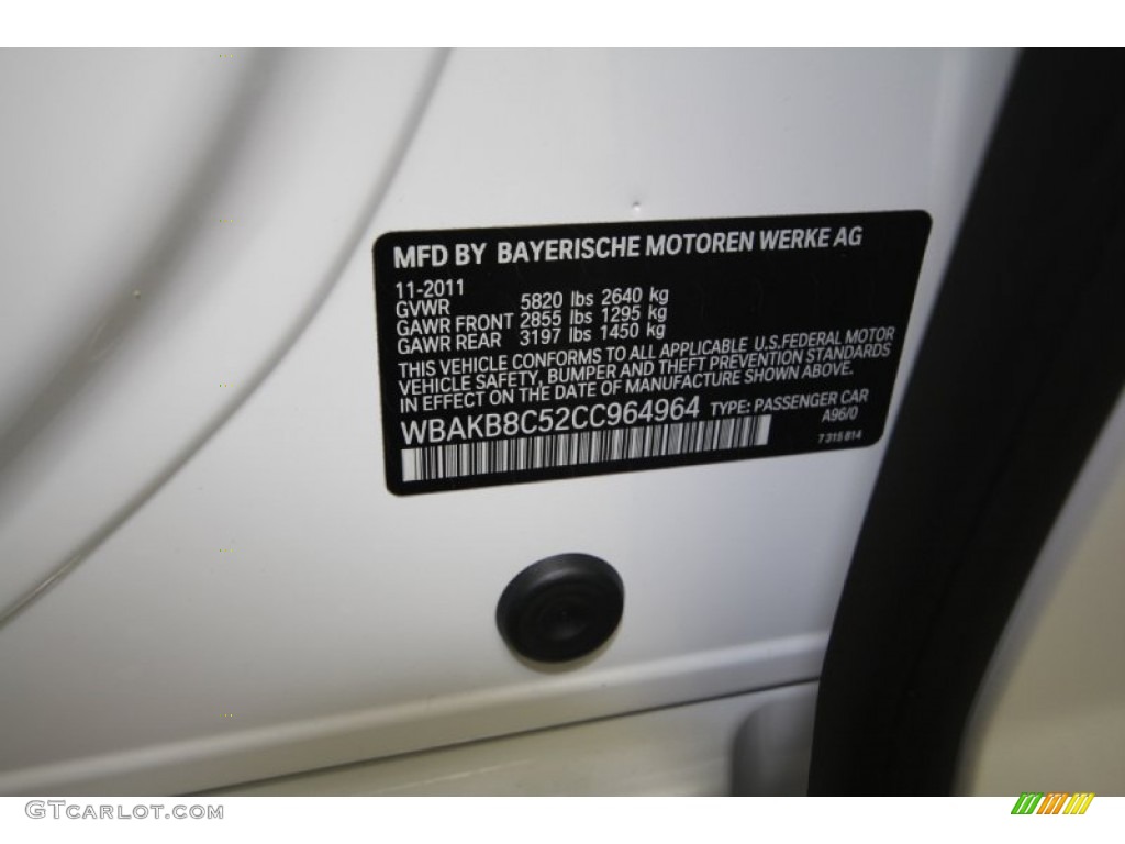 2012 7 Series 750Li Sedan - Mineral White Metallic / Black photo #8