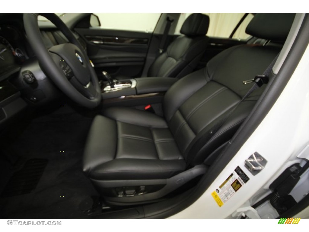 2012 7 Series 750Li Sedan - Mineral White Metallic / Black photo #10