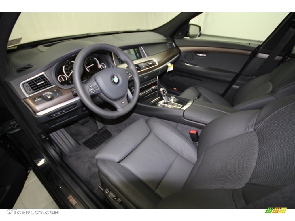 Black Interior 2012 BMW 5 Series 550i Gran Turismo Photo #57850136