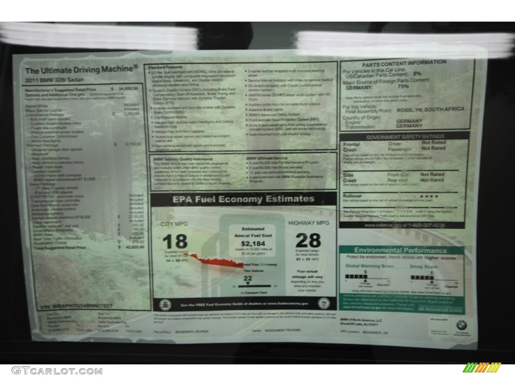 2011 3 Series 328i Sedan - Alpine White / Black Dakota Leather photo #28