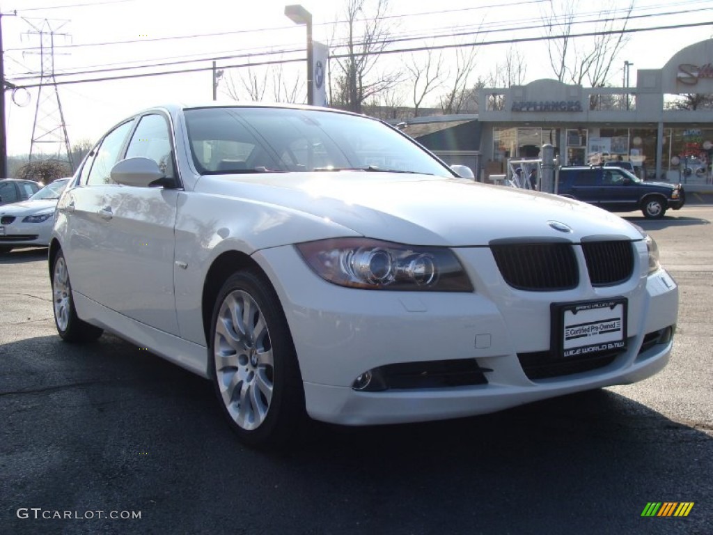 2008 3 Series 335xi Sedan - Alpine White / Black photo #3