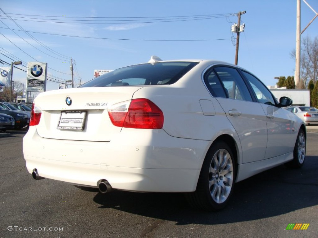 2008 3 Series 335xi Sedan - Alpine White / Black photo #4