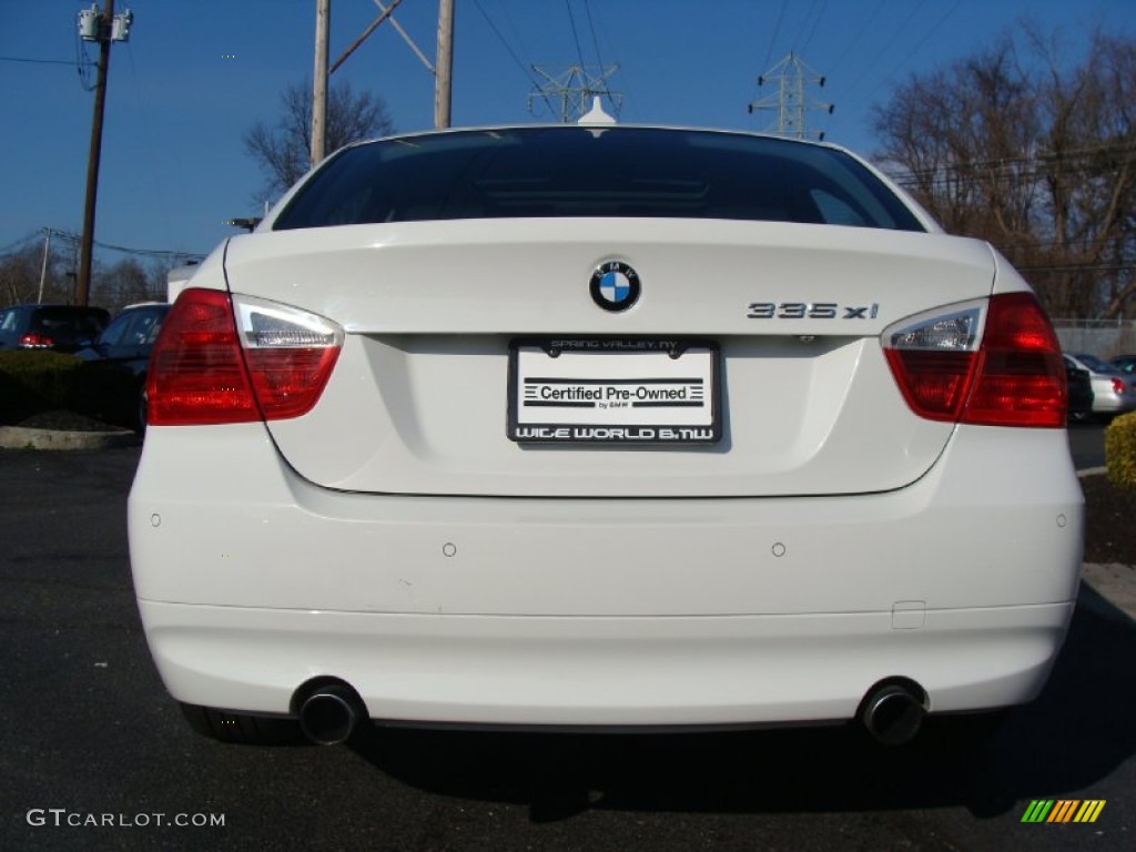 2008 3 Series 335xi Sedan - Alpine White / Black photo #5