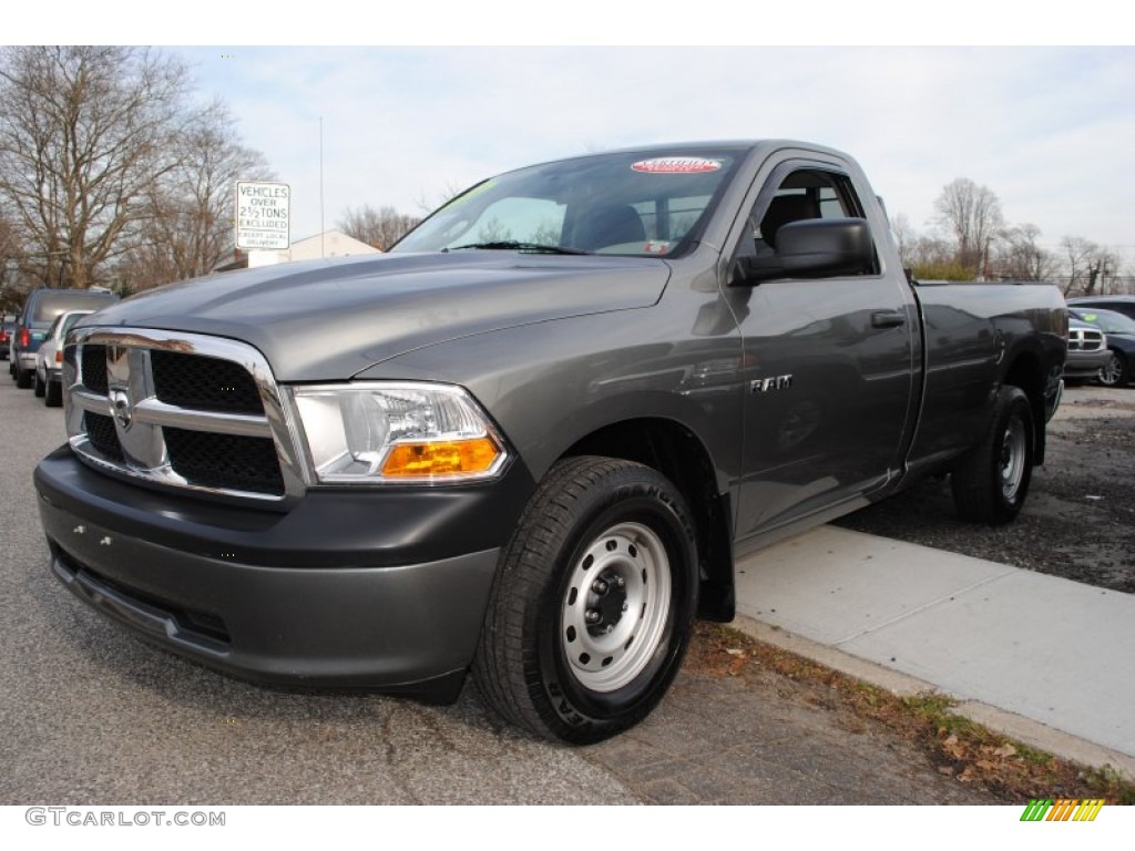 2010 Ram 1500 ST Regular Cab 4x4 - Mineral Gray Metallic / Dark Slate/Medium Graystone photo #1