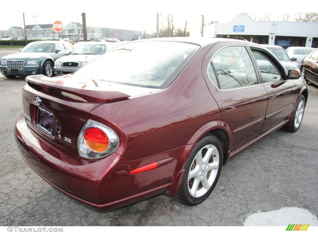 2003 Maxima SE - Merlot Red / Black photo #3