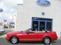 2008 Torch Red Ford Mustang V6 Deluxe Convertible  photo #3